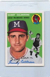 1994 Topps Archives '54 #68 Sammy Calderone Braves Signed Auto *F6048 - Picture 1 of 1