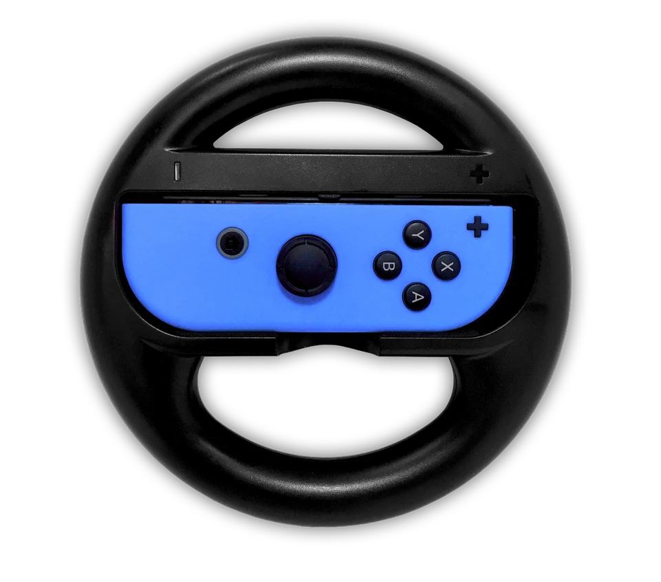 Steering Wheel for Nintendo Switch Joy-Con (Single) - Old Skool (BLACK) - Image 1 of 1