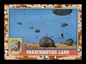 162 Paratroopers Land Desert Storm Topps 1991 Trading Card - Picture 1 of 2