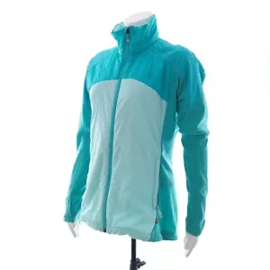 Adidas Terrex grün blau Langarm Mock Neck Pack it Jacke groß - Bild 1 von 17