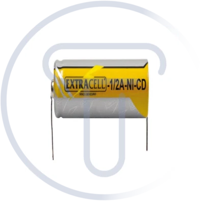 Batteria Ni-Cd 1/2 A 1,2V 700mAh con terminali a saldare tabs lamelle cod. 3538