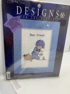 Designs Niño y Cachorro Perro "Mejores Amigos" Kit Punto de Cruz con Doble Alfombrilla 5"x7" Nuevo - Imagen 1 de 8