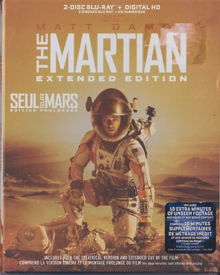 THE MARTIAN Extended Edition (BLU RAY 2016) NEW SEALED Region A R1 Matt Damon - Image 1 of 2