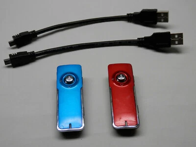 Coby MP550-1G 1GB Micro Clip MP3 Player Used - Qty. (2) Red/Blue - Image 1 of 4