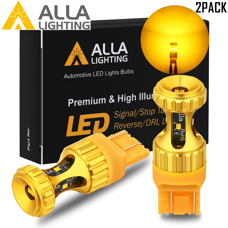 Alla Lighting 7440NA ZES Amber LED Turn Signal Light Bulb,Directional Blinker - Image 1 of 4
