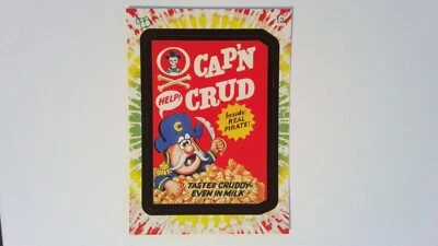 Wacky Pack Flashback #12 '73 Cap'n Crud Captain Crunch Parody 2008 - paquetes WP1 Foto 1 de 2
