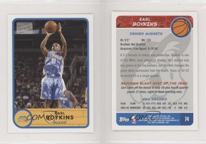 2003-04 Bazooka Mini Earl Boykins #74