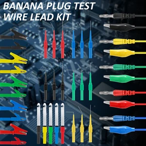 35Pcs Back Probe Kit Banana Plug to Alligator Clip Copper Test Lead Kit Stron - Picture 1 of 11