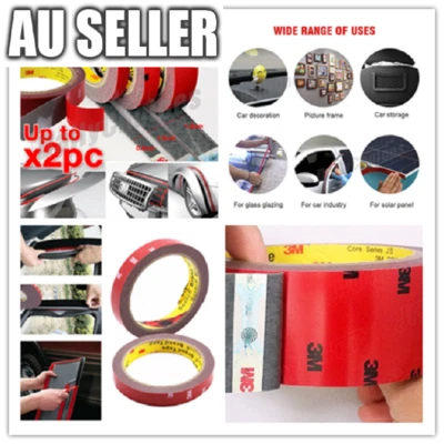 3M Strong Permanent Double Sided Super Sticky Versatile Roll Tape For Vehicle AU - image 1 of 4
