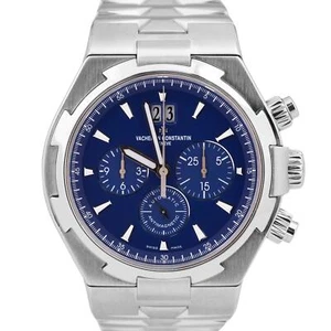 MINT Vacheron Constantin Overseas Chronograph BLUE Stainless Steel 42mm 49150 - Picture 1 of 9