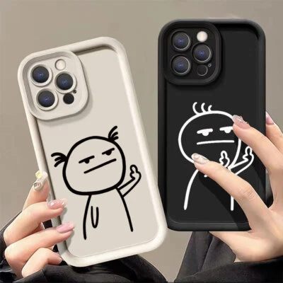 For iPhone Samsung Funny Girls Boys Case ShockProof Phone Back Cover Interesting - Image 1 of 4