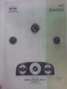 1928-1935 AC antique car dash gauge catalog ILLUSTRATED 1928- 1935 UMS - Picture 1 of 2