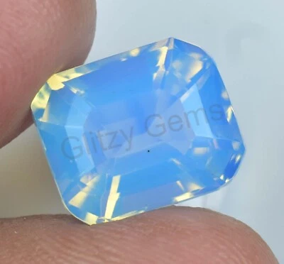 Piedra preciosa suelta natural con certificación esmeralda australiana ópalo azul aciano de 8,20 quilates Foto 1 de 4