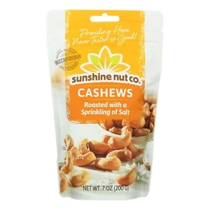 Sunshine Nut Company Cashews Roasted with a Sprinkling of Salt 7 oz (Pack of 6) - Picture 1 of 1