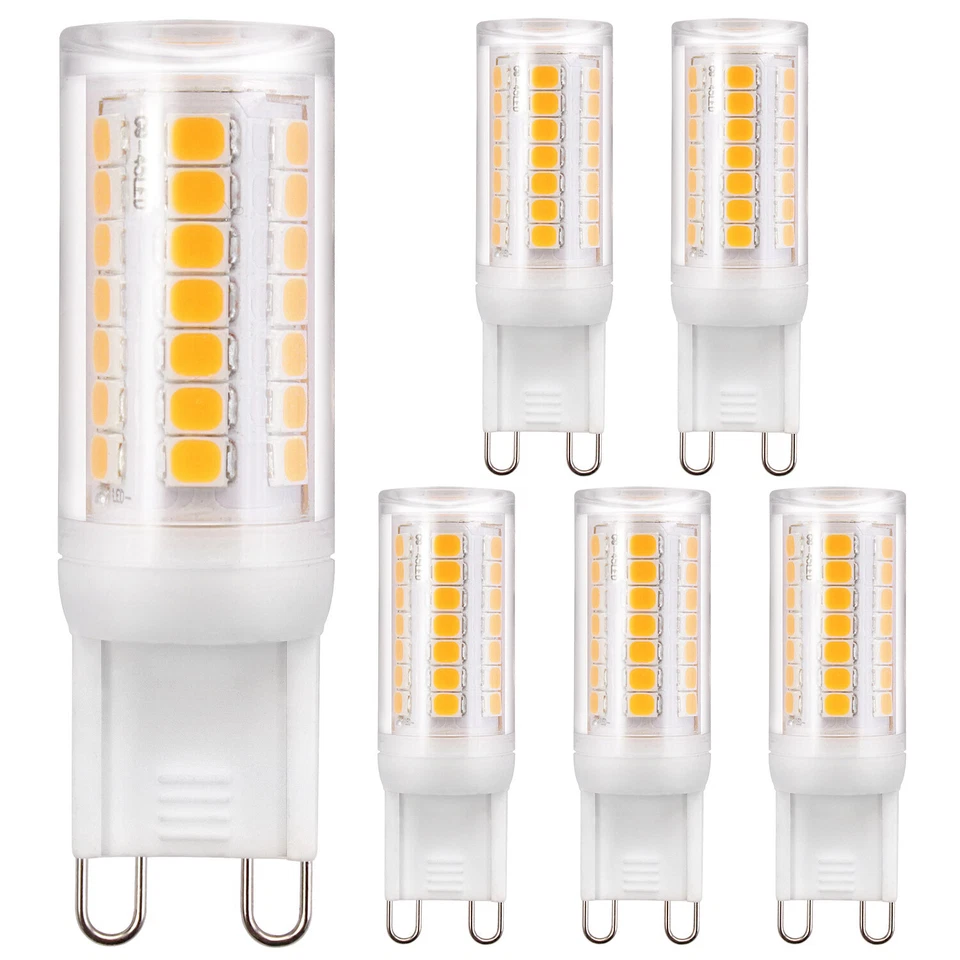 Harmobrite 6-PACK Dimmable 3W G9 LED Bulb, 40W Halogen Equivalent G9 Light Bulbs - Image 1 of 4
