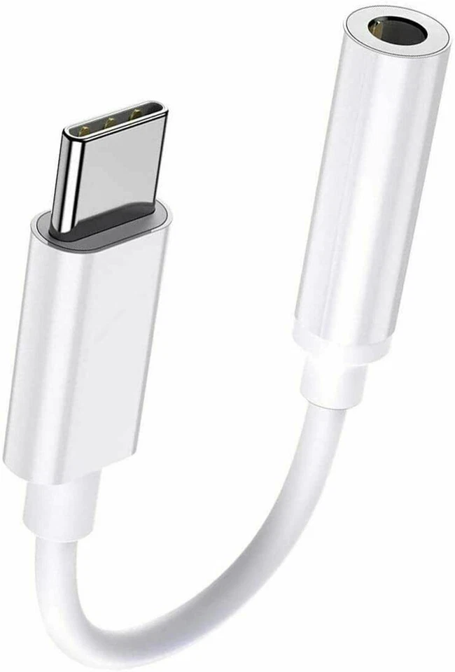 USB Type C to 3.5mm AUX Audio Headphone Jack Cable Adapter For Samsung Huawei - Image 1 of 3