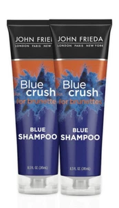 2er Pack John Frieda Blue Crush Blue Shampoo & Messingige Haartöne für Brünette 8,3 - Bild 1 von 4