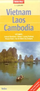 Vietnam Laos Cambodia Travel Map by Nelles (2013) (BRAND NEW) - Picture 1 of 2