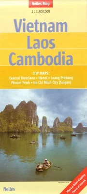 Mapa de viaje Vietnam Laos Camboya de Nelles (2013) (NUEVO) Foto 1 de 2