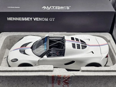 Hennessey Venom GT Bianco 1:18 AutoArt In Box - Immagine 1 di 4