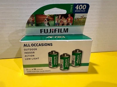 Rollos de película negativa a color Fujifilm Fujicolor Superia X-TRA 400 35 mm (paquete de 3) Foto 1 de 4