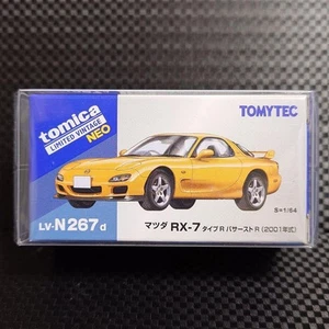 Tomica Ltd Vintage Neo Mazda RX7 R Bathurst Yellow 1:64 in Clear Case - Picture 1 of 6