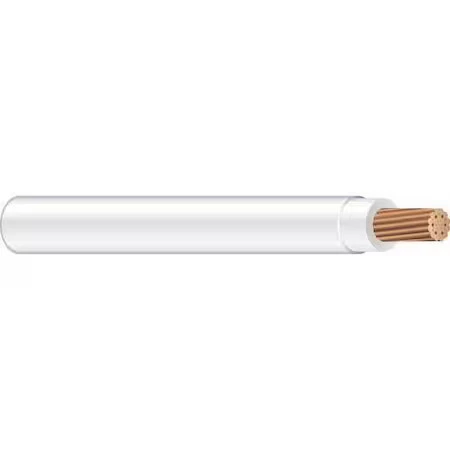 Southwire 20494101 Thhn Building Wire, Copper, 6 Awg, 1C, White, Stranded, 500 - Image 1 of 1