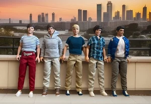 Set bambola One Direction Harry Styles Niall Horan Liam Payne Zayn Malik Louis ID - Foto 1 di 8