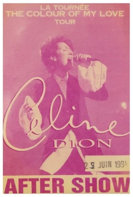 1994 Pink Celine Dion "The Colour of My Love" Tour After Show - Imagem 1 de 2