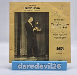 DIETER TASSO The Juggling Comedian signed "Caught Live In The Act" 7" Vinyl - Picture 1 of 8