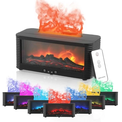 Aroma Diffuser Mit 3D Flammen Effekt Luftbefeuchter Diffusor Für ätherische Öle - Bild 1 von 4