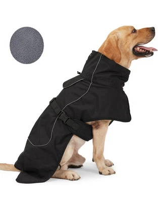 Capa de chuva para cães Ireenu - Jaquetas impermeáveis de inverno para cães casaco à prova de vento 4xl - Imagem 1 de 3