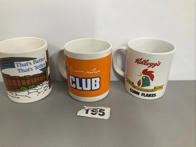 Vintage Kellogg's Corn Flakes Mug 70th Anniversary + Club + Tetley Cup Bundle - Image 1 of 4