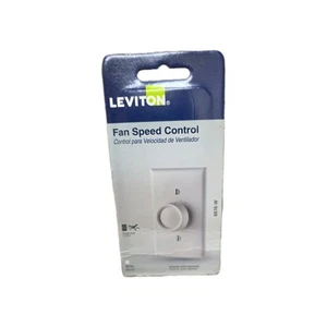 Leviton Fan Speed Control  Single Pole White 'A1' - Picture 1 of 7