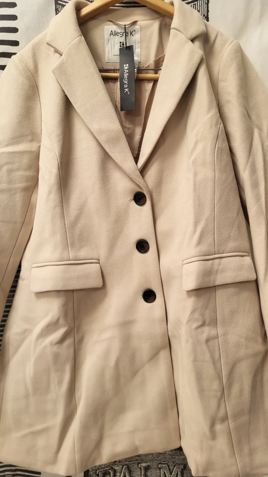Allegra K Women’s Classic Long Blazer Coat – Size XL, NWT🧥 Description: - Image 1 of 4