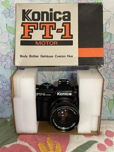 Konica FT-1 Motor 35mm Film Camera+Konica Hexanon AR 50mm f/1.7 Lens w/ BOX - Picture 1 of 16