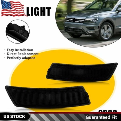 Пара дымчатых габаритных огней для водителя и пассажира Volkswagen Tiguan 2018-2023 годов выпуска - Изображение 1 из 4