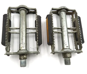 Pedales de trampa para ratas de metal Schwinn de colección de 1/2 pulgada Krate Varsity Alemania continental - Imagen 1 de 4