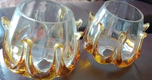 2xVINTAGE BERNSTEIN MURANO TROPFEN LAVA VENEZIANISCHER GLAS LAMPENSCHIRM 60ER MID CENTURY  - Bild 1 von 13