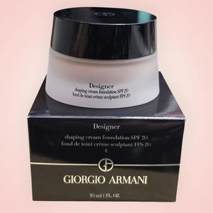 New Giorgio Armani Designer Shaping Cream Foundation SPF20 #4 30ml - Picture 1 of 3
