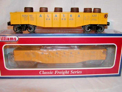 Williams Bachmann 47201 Alaska Gondola w 6 Wooden Barrels O 027 MIB New Sealed - Image 1 of 4