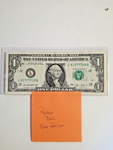 Rader Note One Dollar Schein (Jahr) 2009 #L71222217V - Bild 1 von 3