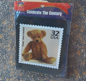 1998 USPS Teddy Bear Stamp Computer Mousepad 8"x9.5" Vtg NEW SEALED - Picture 1 of 3