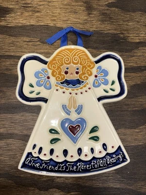 J Duban Designs A True Friend Is The Rarest Of A Blessings 陶瓷瓷砖天使 — 第 1/4 张图片