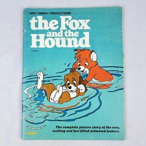 Vintage FUCHS UND DER HUND Bildergeschichte Comic Buch Golden 1981 Disney - Bild 1 von 13
