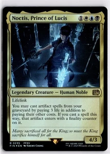 MTG FINAL FANTASY FOIL Noctis, Prince of Lucis R 235 Near Mint Pack Fresh Actual - Picture 1 of 2