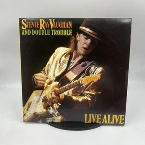 Stevie Ray Vaughan Double Trouble Live Alive Vinyl Record Original EX/VG A-D1 - Picture 1 of 12