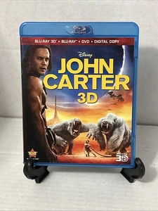 John Carter 3D (Blu-Ray, DVD, Digital Copy - 4 Disc Combo Pack) Disney - Picture 1 of 4