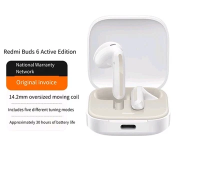 Auriculares Bluetooth Dinámicos Mi/Redmi Buds 6 30 horas de duración de la batería Foto 1 de 2