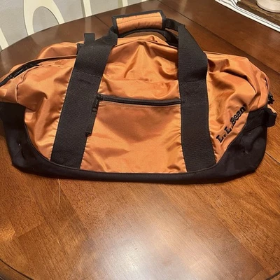 LL Bean Adventure Bolsa de Lona Naranja Grande Viaje Gimnasio Bolso Resistente Nylon 0V273 Foto 1 de 4